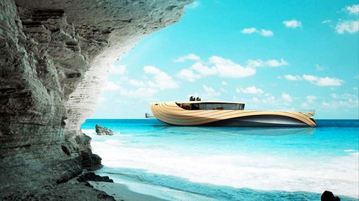 Futuristic Cronos Yacht