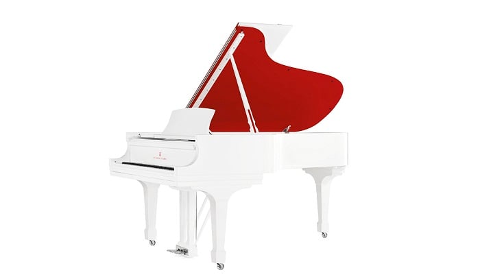 “Red Pops for (RED)” Parlor Grand Piano, Steinway & Sons