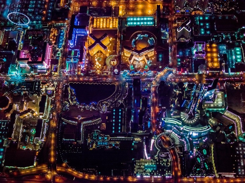 Uzaydan görünen Las Vegas!