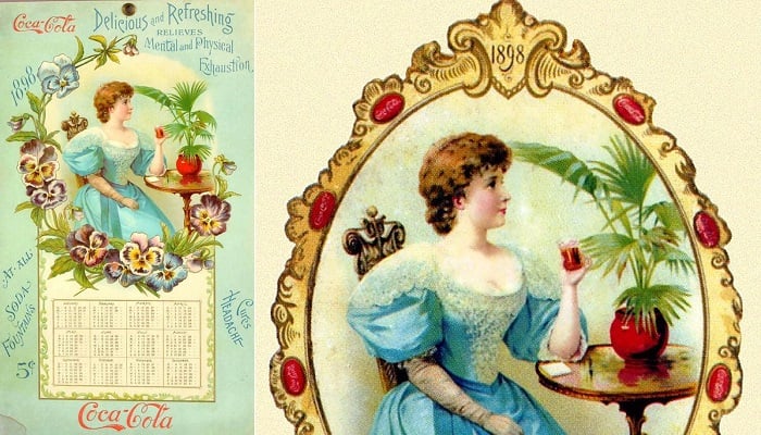 1898 Coca Cola Takvimi