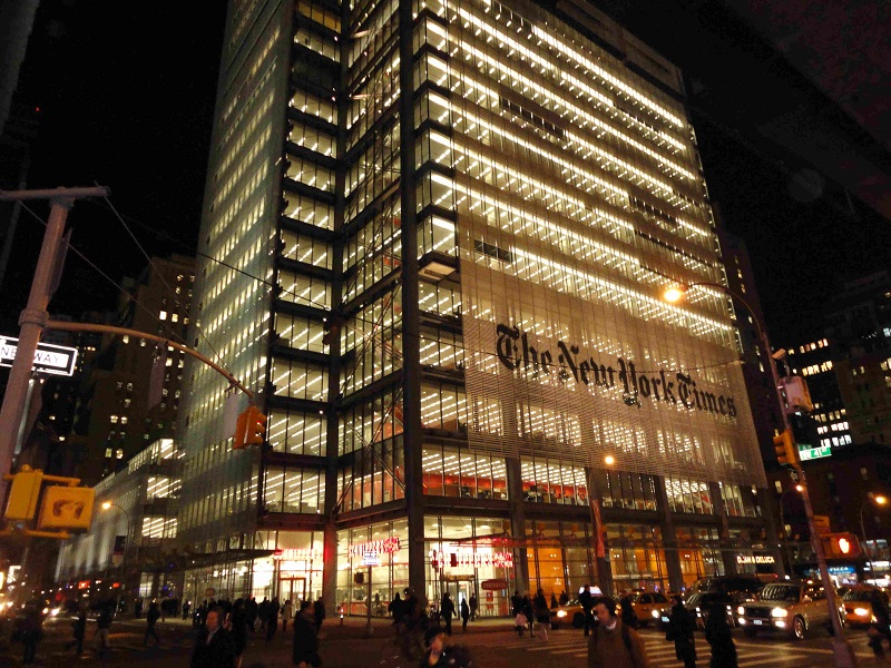 New York Times için kesilen ağaçlar