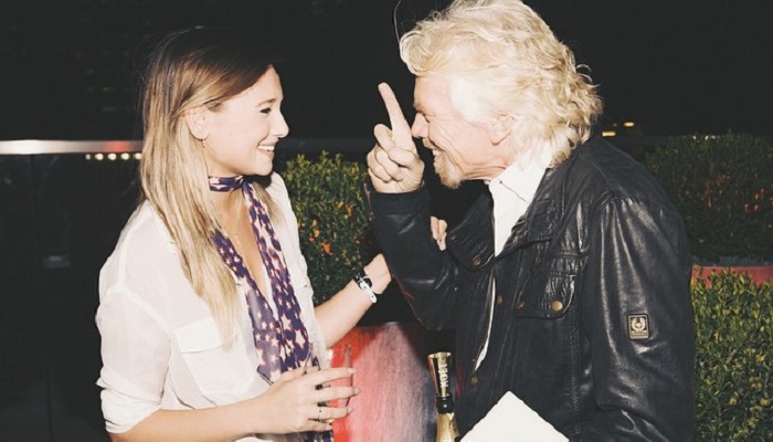 Danielle Bernstein ve Richard Branson