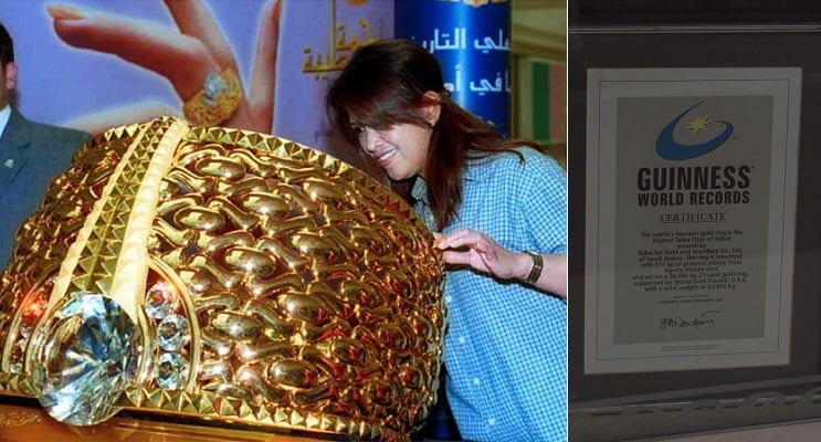 Taiba Gold&Jewellery İmzası Taşıyan Dünyanın En Ağır Altın Yüzüğü