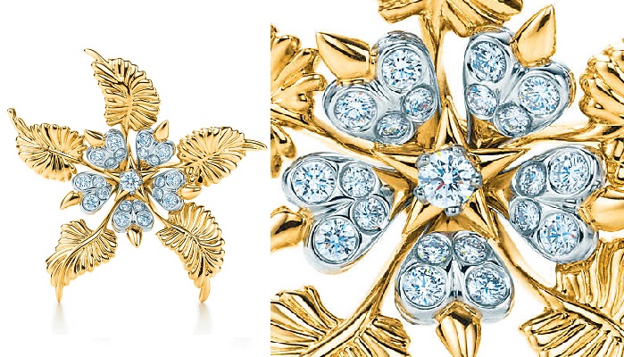Tiffany&Co - Floral Leaves Clip