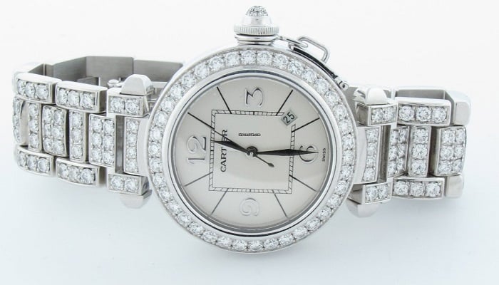 Cartier Pasha 42mm Diamond White Gold
