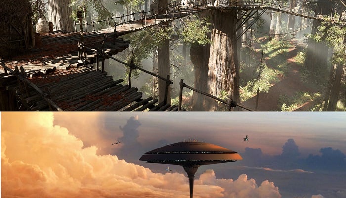 Endor Gezegeni ve Bulut Şehri - Star Wars
