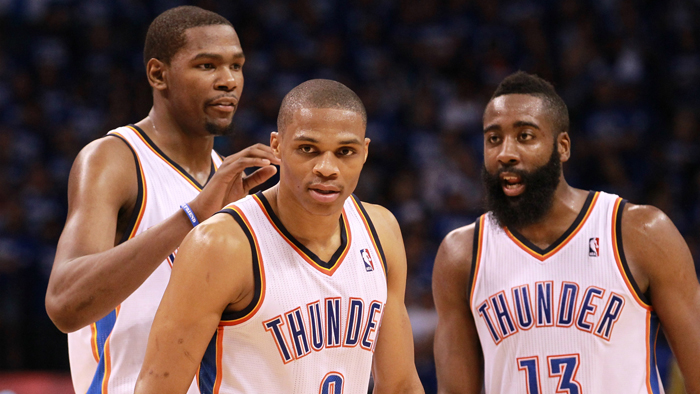 Kevin Durant – Russell Westbrook – James Harden (Oklahoma City Thunder)