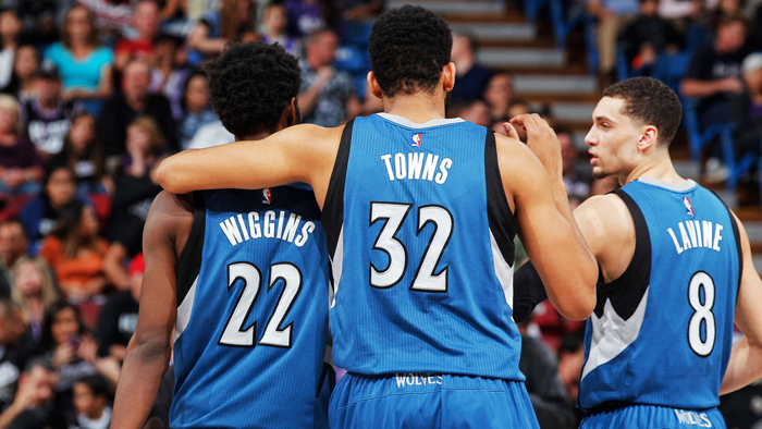 Karl-Anthony Towns - Zach LaVine - Andrew Wiggins (Minnesota Timberwolves)