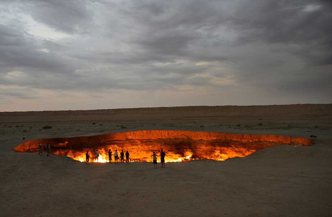 Cehennem Kapisi Darvaza Turkmenistan