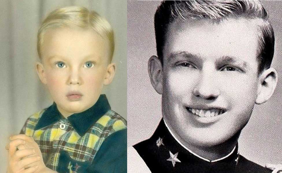 Donald Trump Unlulerin Cocukluk Fotograflari