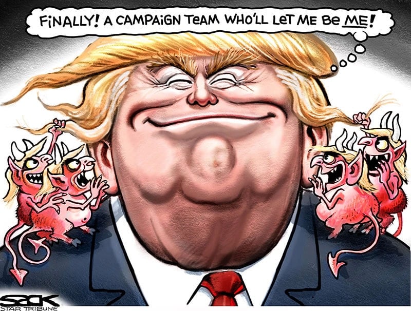 Donald Trump Ve Arkasindaki Gucler Donald Trump Karikaturleri