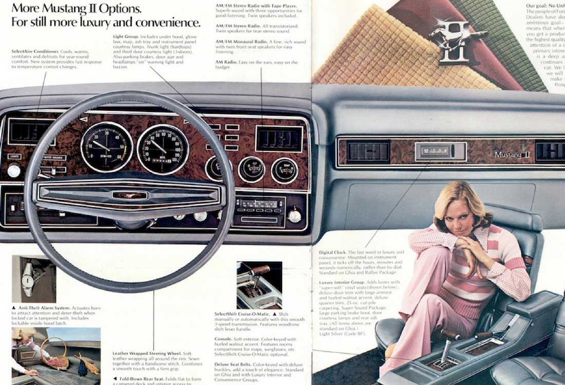 Ford Mustang Fotograflari Ilk Uretiminden Son Uretimine Kadar Tarihsel Liste 1974 1978 Reklam Katalog