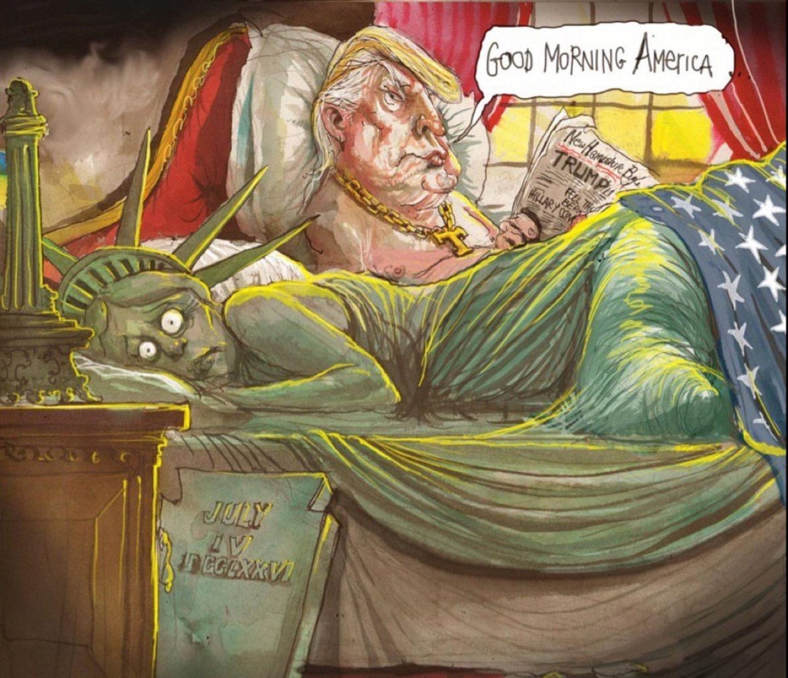 Gunaydin Amerika Donald Trump Karikaturleri