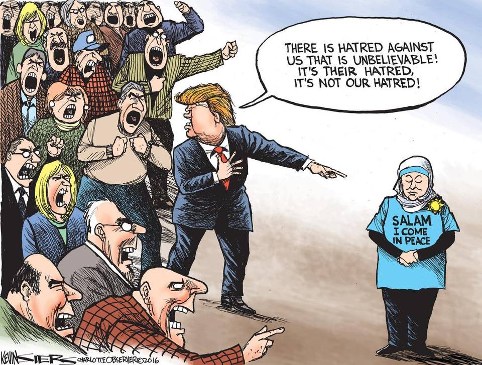 Inanilmaz Bir Nefret Var Donald Trump Karikaturleri