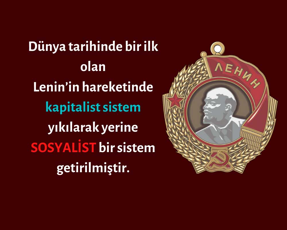 Vladimir Lenin Sosyalizm Kuruldu