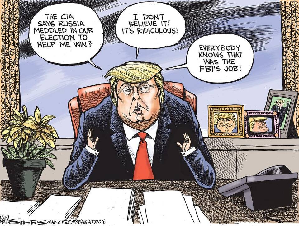 Rusya Trump Kazanmasina Yardim Etti Donald Trump Karikaturleri