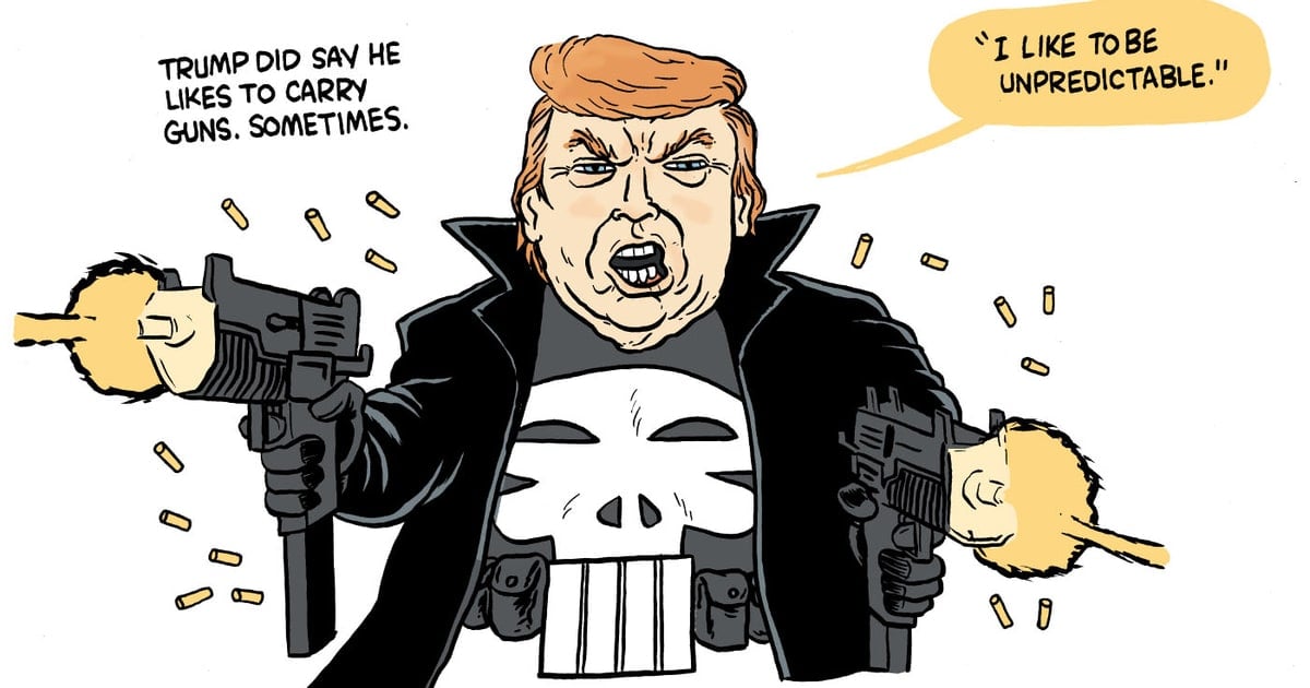 Sagi Solu Belli Olmayan Donald Trump Donald Trump Karikaturleri