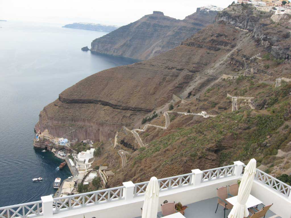 Santorini Merdivenleri Yunanistan