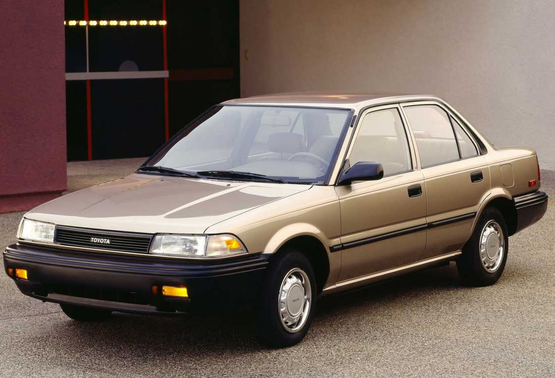 Toyota Corolla Fotograflari Ilk Uretimden Son Uretime Kadar Tarihsel Liste 1987 E90 On Gorunumu