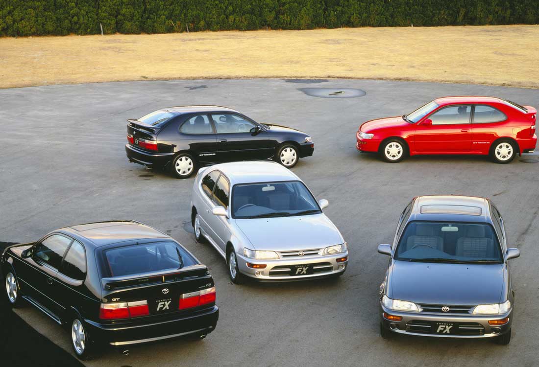 Toyota Corolla Fotograflari Ilk Uretimden Son Uretime Kadar Tarihsel Liste 1991 Wagon Hatcback Coupe Versiyon
