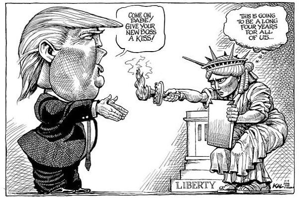 Yeni Patronuna Bir Opucuk Ver Tatlim Donald Trump Karikaturleri
