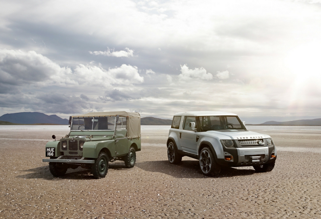 Eski Ve Yeni Modelleriyle Araba Fotografi Land Rover Defender