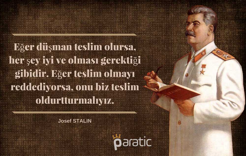 Josef Stalin Ünlü Sözleri 
