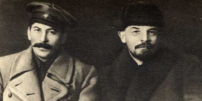 Lenin ile Stalin Yan Yana
