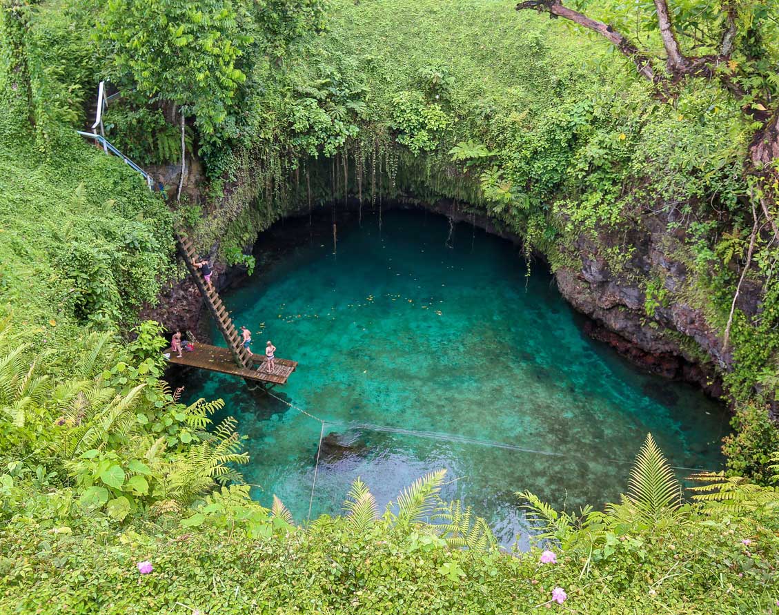 To Sua Ocean Trench Samoa Dunyanin En Temiz Denizleri