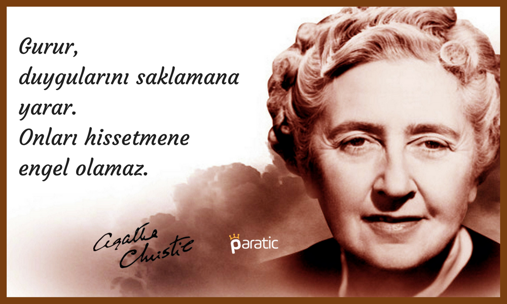 Agatha Christie Sözleri Gurur