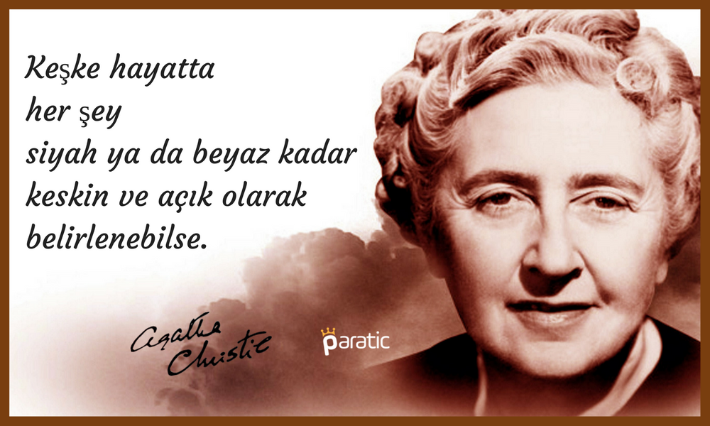 Agatha Christie Sözleri Netlik