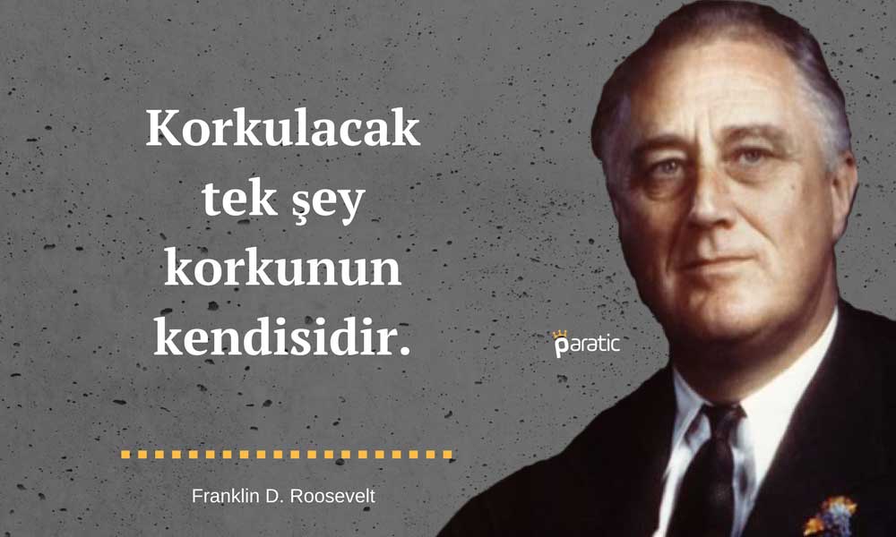 Franklin D. Roosevelt Sözleri Korku