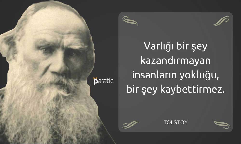 Tolstoy Sözler Varlık
