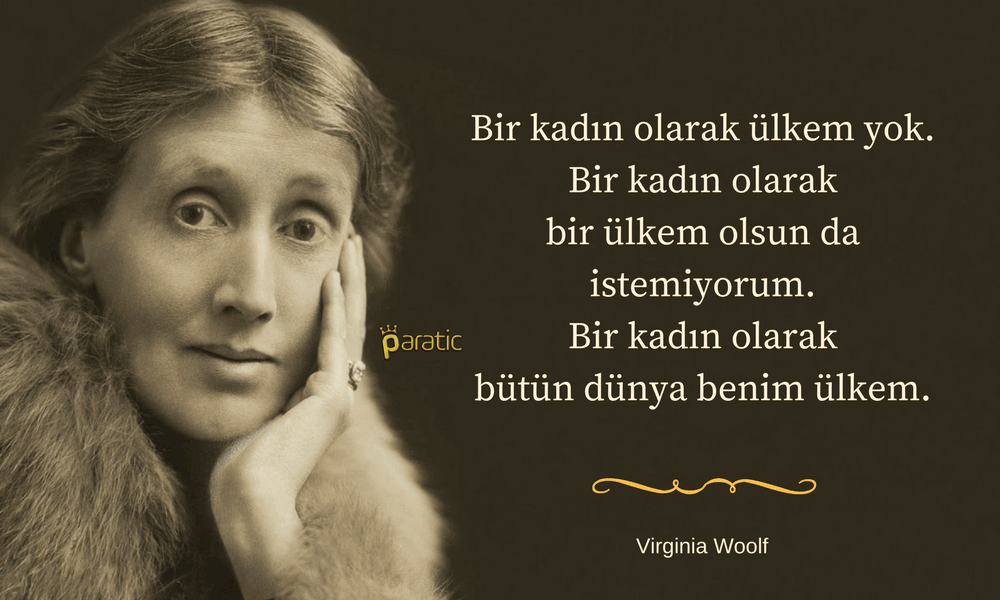 Virginia Woolf Sözleri Bir Kadın Olarak