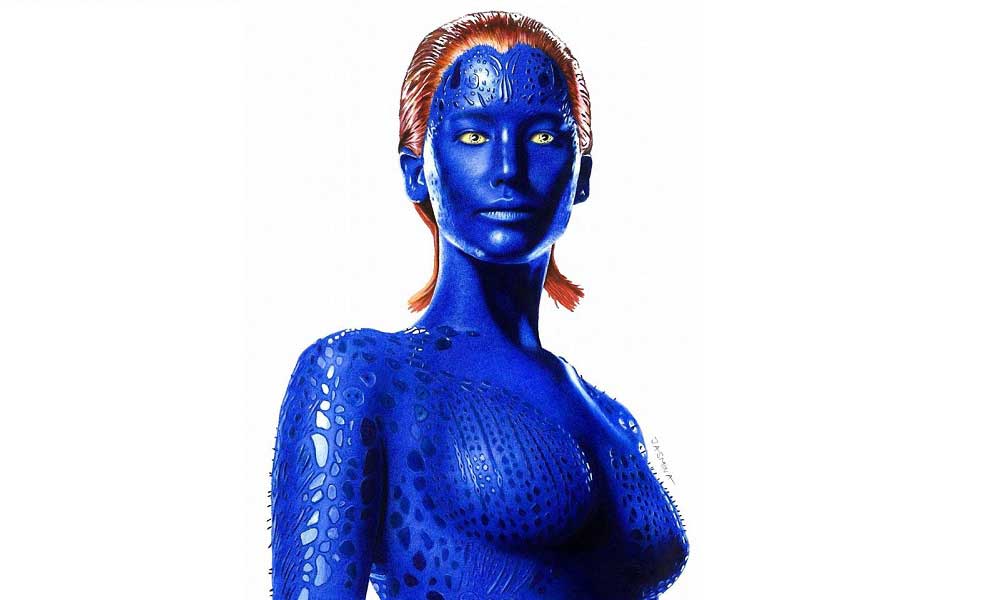 Son olarak Jennifer Lawrence'ın hayat verdiği X-Men karakterlerinden Mystique ile galerimize devam ediyoruz. 