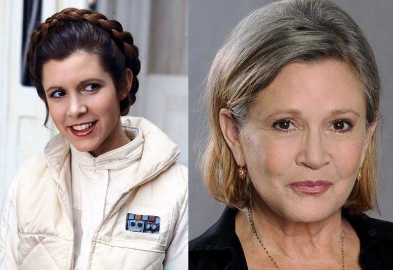 Unlulerin Genclik Ve Yaslilik Halleri Carrie Fisher 100