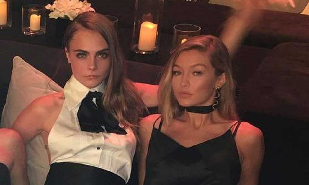 Cara Delevingne ve Gigi Hadid Cara Delevingne ve Gigi Hadid
