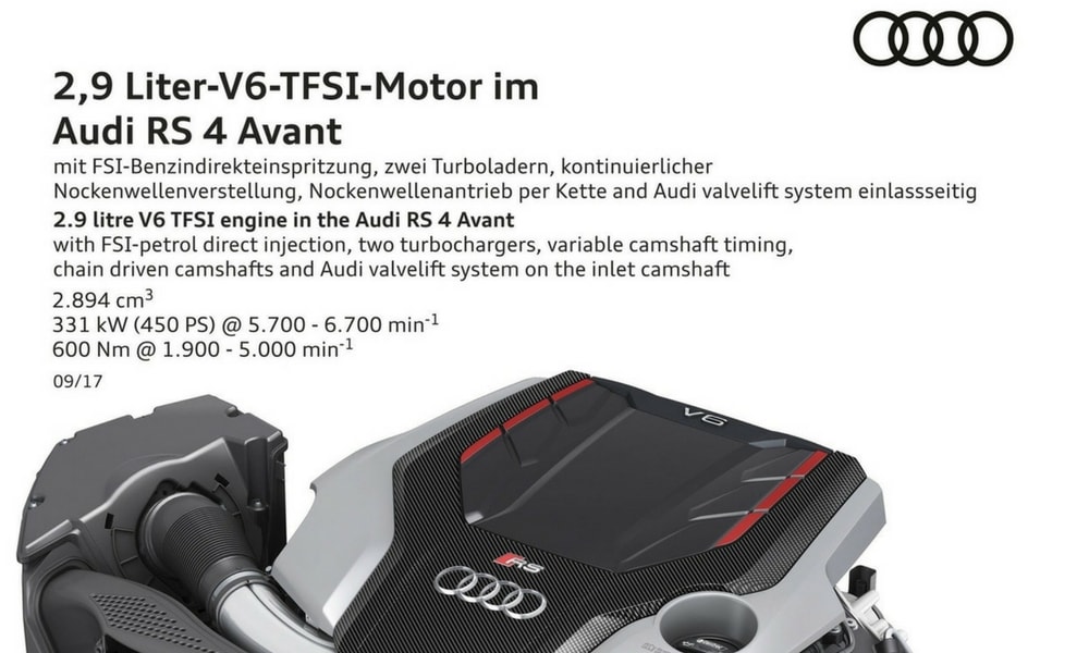 2018 Yeni Audi Rs4 Avant Quattro Nun 4 Elemani 450 Hp Ile Iş Basinda V6 Ünite 450 Hp