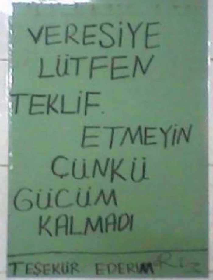 Mizahsor Durust Yurdum Esnafinin Komik Yazilari 38
