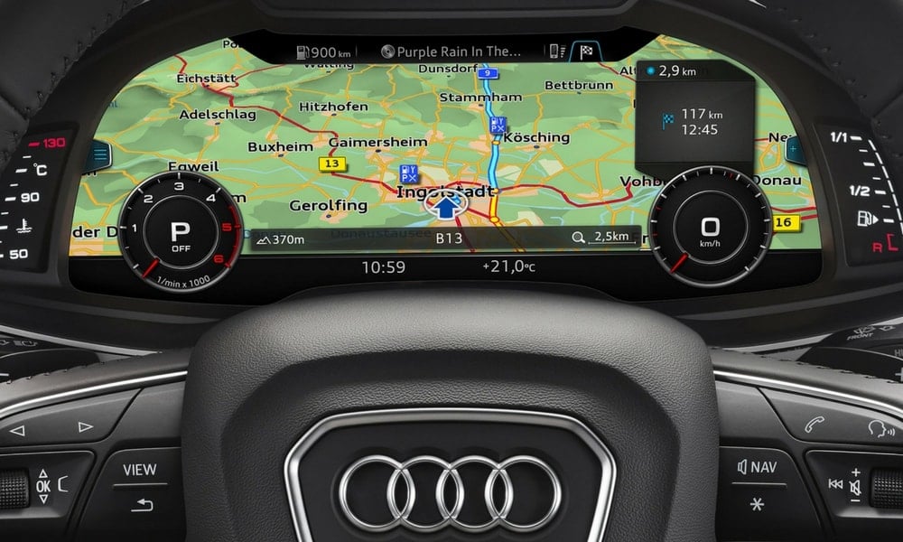 yeni a7 sportback kokpit virtual kokpit ekranı yeni harita