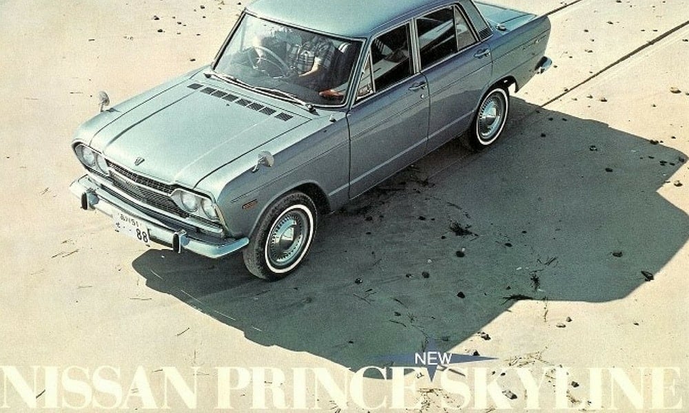 Nissan Skyline Gt R Fotograflari Ilk Uretimden Son Modele Kadar Tarihsel Liste 1965 Ikinci Nesil Yukaridan Gorunum