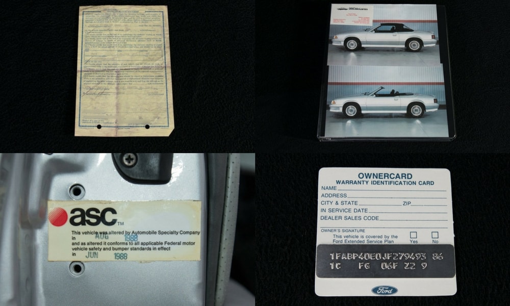 Satılık 1988 Mustang ASC/McLaren Orijinal Evraklar