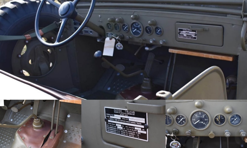 1942 Model Savas Zamanlarindan Kalma Dodge Wc Satiliyor Ic Mekan