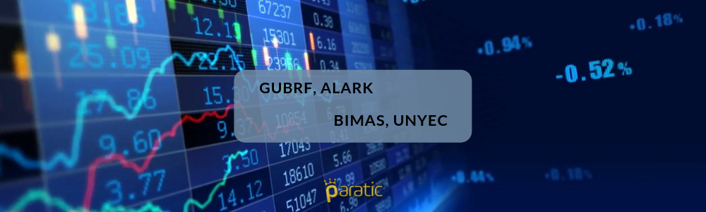 GUBRF, ALARK Zarar, BIMAS ve UNYEC Kar Açıkladı