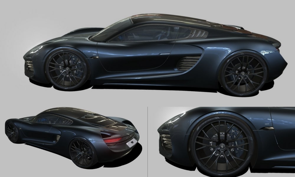 Porsche 988 Konsep Cizim Profil