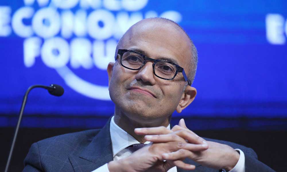 Microsoft CEO’su Satya Nadella Davos