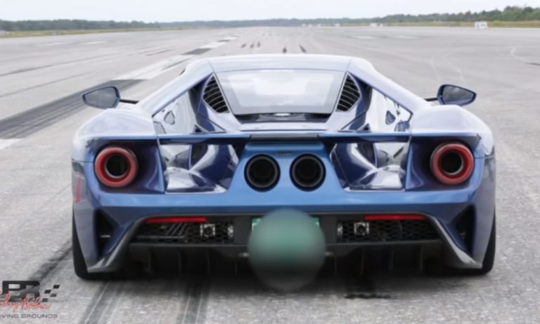 Ford’un GT için İddia Ettiği 345 km/h Son Sürat Hız Denemesi Yapıldı!