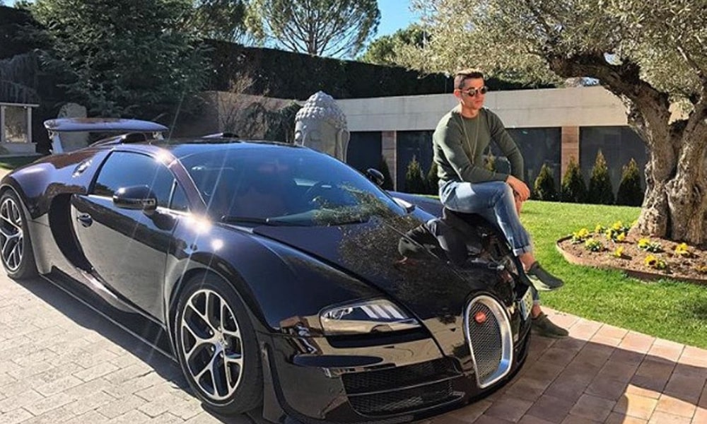 Bugatti La Voiture Noire Sahibi Christian Ronaldo Veyron