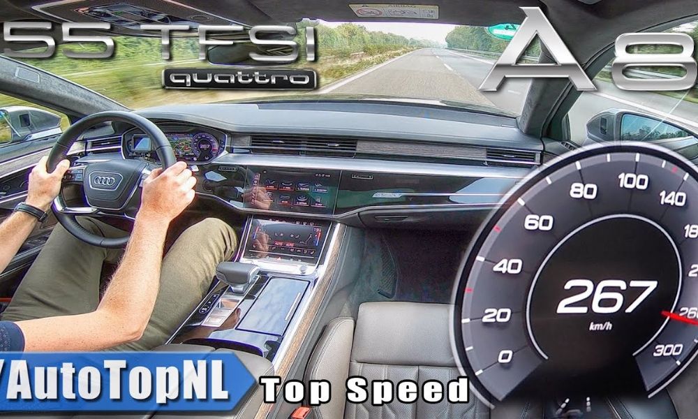 2 Tonluk Ağırlıkla 267 km/h’ye Gelen Audi A8’in Hız Testi!
