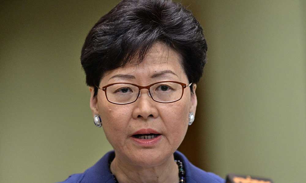 Carrie Lam Hükümet Hong Kong Yasa Düzeni Sağlamaya Kararlı 